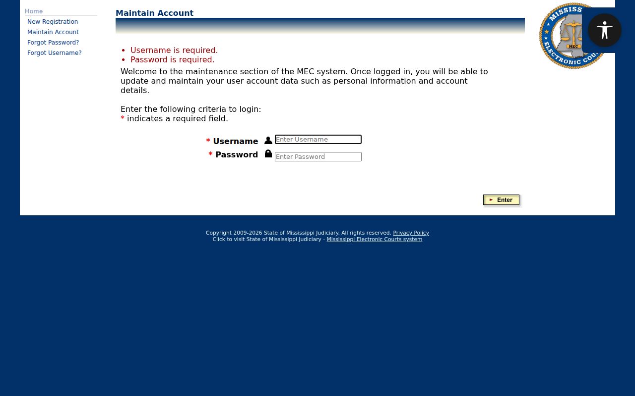 Lamar County docket search PAMEC public login
